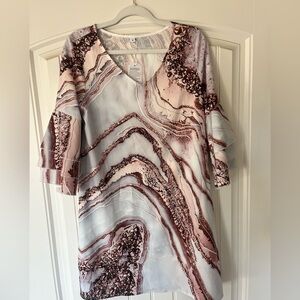 Flirty Sleeved Rayon Dress